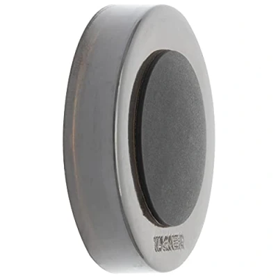 Afbeelding van WAGNER design muur deurstopper SCREW OR GLUE/schroef of lijm diameter Ø 38 x 10 mm, hoogwaardig kunststof, transparant rokerig, buffer thermoplastisch rubber, prijs 15514311