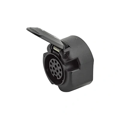 Afbeelding van HELLA 8JB 005 949 041 Stekkerdoos 12V 13 polig Schroefaansluiting Ø: 72mm Kunststof Zwart DIN / ISO: 11446 Aantal: 1