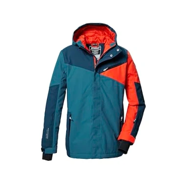 Afbeelding van killtec Jongens SKI jack/functionele jas met capuchon en sneeuwvanger KSW 387 BYS JCKT, ocean, 140, 42077 000
