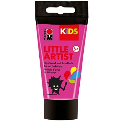 Afbeelding van Marabu 03050002033 KiDS Little Artist, kleur en knutselverf, roze, 75 ml, veganistisch, droogt snel, voor kinderen vanaf 3 jaar