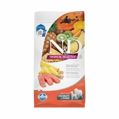 Afbeelding van Farmina N&amp;D Tropical Zalm medi/maxi hond 2kg