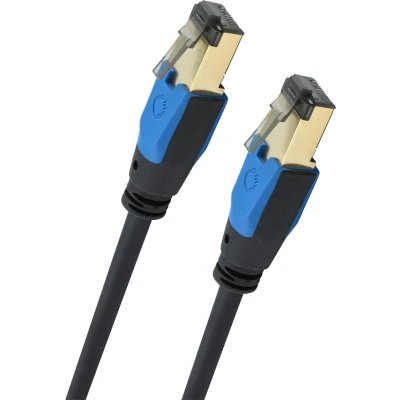 Afbeelding van Oehlbach D1C19352 RJ45 Netwerkkabel, patchkabel CAT 8.1 1.00 m Zwart 1 stuk(s)
