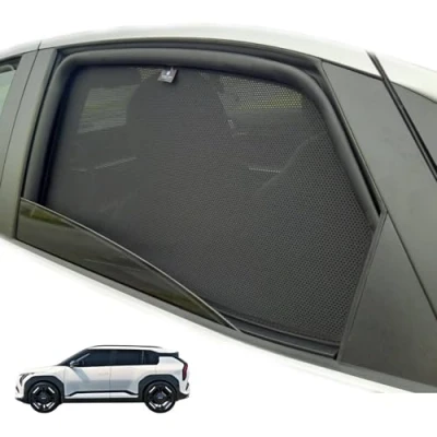 Afbeelding van XTRM CAR Zonwering schermen voor Kia EV3 Bj vanaf 2024 ideaal aangepast, uv bescherming, hittereductie (complete set)