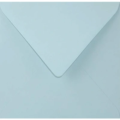 Afbeelding van Netuno 25 enveloppen vierkant lichtblauw 153 x mm 115g Sirio Color Celeste mooi elegant voor bruiloft verjaardag doop Kerstmis uitnodiging kaarten