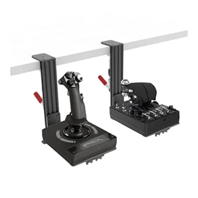 Afbeelding van Hikig 2 Pack joystickhouder voor bureaubevestiging, geschikt Logitech X52/X52 Pro/X56/X56 Rhino Hotas, Thrustmaster T. Flight Hotas/T.16000M FCS/TCA Officer Airbus Edition, VKB Hotas Mount