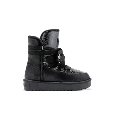 Afbeelding van D.Franklin zwart (Nordic Shiny Black), Lage schacht, zwart, 36 EU