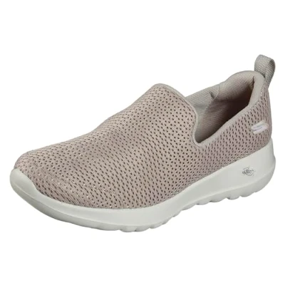 Afbeelding van Skechers Go Walk Joy slipper voor dames, Taupe Textiel/Trim, 42 EU