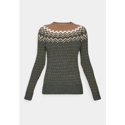 Afbeelding van Trui Fjällräven Women Övik Knit Sweater Deep Forest XS