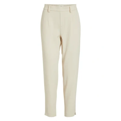 Afbeelding van OBJECT slim fit pantalon OBJLISA ecru