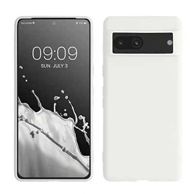 Afbeelding van kwmobile telefoonhoesje geschikt voor Google Pixel 7 Hoesje smartphone Back cover in mat wit