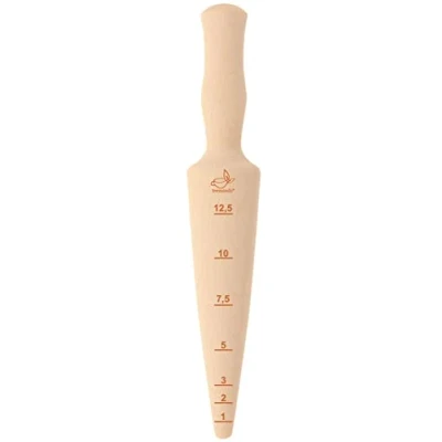Afbeelding van Teemando® Merk plantenhout met schaal van onbehandeld beukenhout, 24,5 cm lang,