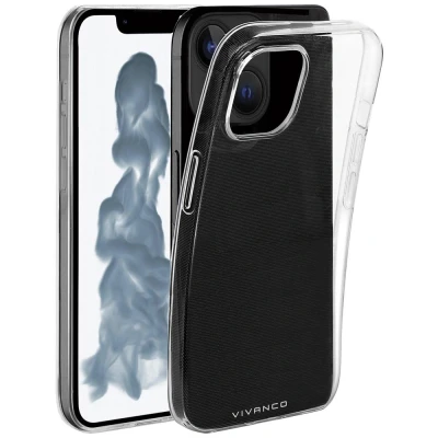 Afbeelding van Vivanco Super Slim Backcover Apple iPhone 14 Transparant Inductieve lading