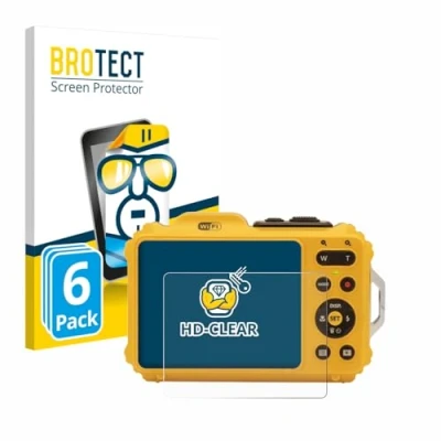Afbeelding van BROTECT (6 Stuks) Schermbeschermer voor Kodak Pixpro WPZ2 Screen Protector Transparant