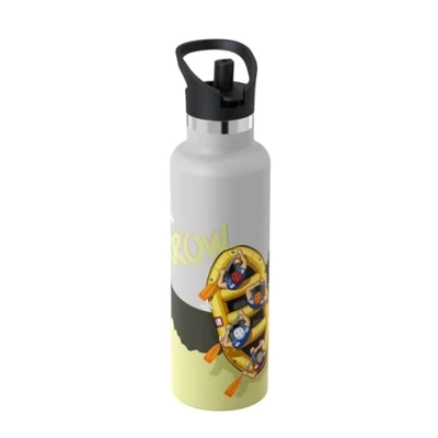 Afbeelding van Super Sparrow Waterfles Roestvrij Staal Ultralichte Metalen 750ml Vacuüm Geïsoleerde Waterflessen Met Strodeksel Sportflesfles Voor Gym, Reizen, Sport