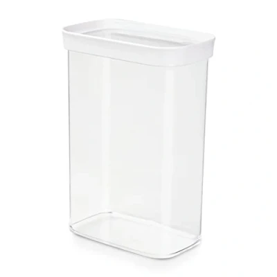 Afbeelding van EMSA Optima, Container, Rechthoekig, 2,2 l, Transparant, Wit, Styreen methyl methacrylaat (MS), Thermoplastische elastomeer (TPE), 55 C