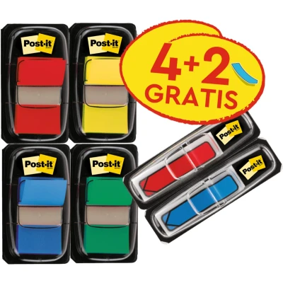 Afbeelding van Value Pack : 4 x Post it® Index Standaard + 2 Pijltjes