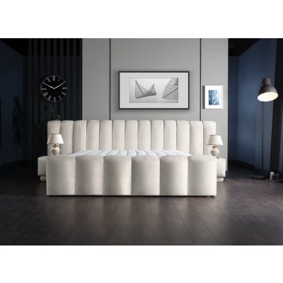Afbeelding van Boxspring Skybedd Iosbedd 180x200 Beige met Opbergruimte
