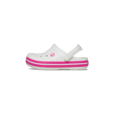 Afbeelding van Crocs Unisex Kids Crocband Clog T, Wit Roze Crush, 4 UK Child