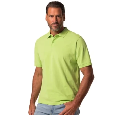 Afbeelding van JP1880 Knopfleiste Kragen Poloshirt, Heren, Maat: XXL, May green