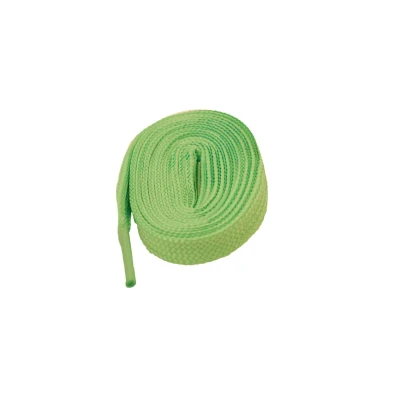 Afbeelding van Feterz Sneakerveters Platte schoenveter groen 120cm 10 mm breed