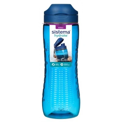 Afbeelding van Sistema 650 Tritan Active Bottle, 800ml Munt/Blauw/Paars