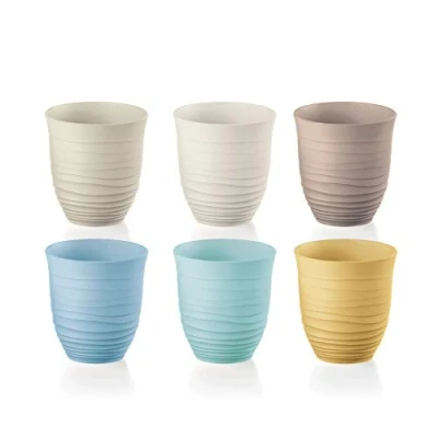 Afbeelding van Guzzini Tierra, set van 6 lage glazen, bekers gerecycled plastic veelkleurig, Ø 9xh9,5 cm 350 ml 17950352