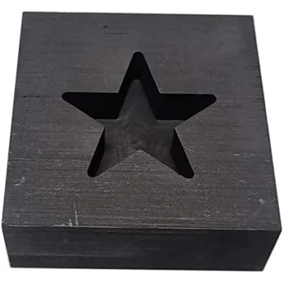 Afbeelding van LLF Ster Grafiet gieten Ingot Mold Metaal Verfijning Schroot Goud Zilver Stervorm