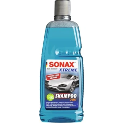 Afbeelding van SONAX XTREME Shampoo 2 in 1 (1 liter) autoshampoo concentraat zonder leerstrippen voor het reinigen van geverfde oppervlakken, metaal, glas, plastic &amp; rubber Item nr. 02153000 810