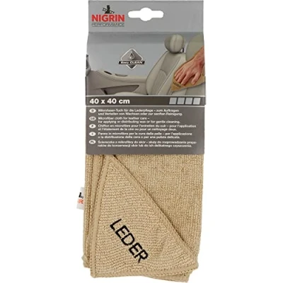 Afbeelding van NIGRIN 71115 Leder Microvezeldoek Zwart 1 stuk(s) (l x b) 40 cm
