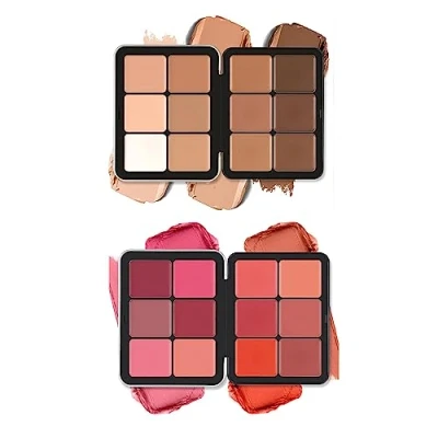 Afbeelding van Concealer palet, 12 kleuren blush full coverage make up, corrector voor donkere kringen onder de ogen, highlight, gezichtscosmetica, up