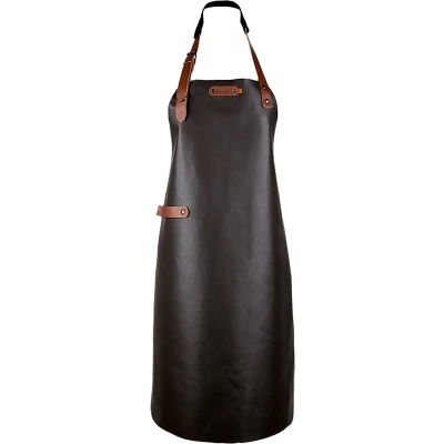 Afbeelding van Xapron Bovine Leren Schort met Nekband Medium Bruin