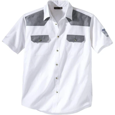 Afbeelding van ATLAS FOR MEN Lichtgewicht herenshirt Korte mouw Zomershirt Verkrijgbaar in grote maten van M tot 5XL L