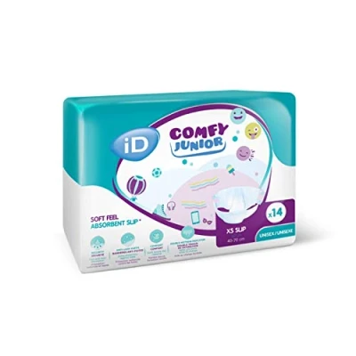 Afbeelding van iD Comfortabele Junior Slip All in One Luiers Extra Small (1 Pack van 14)