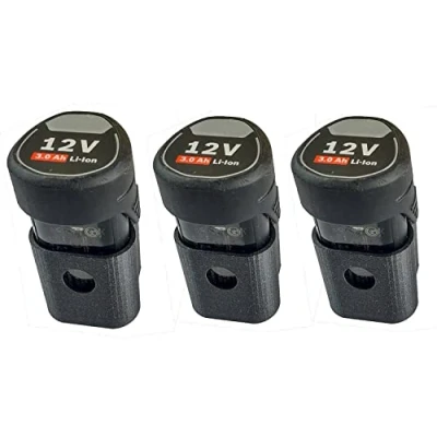 Afbeelding van ULROAD 3 stuks accuhouder 10,8 V batterij 12 muurhouder werkplaats wandhouder geschikt voor Bosch GBA GSR Dremel