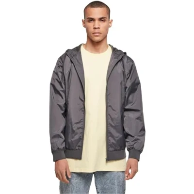 Afbeelding van Build Your Brand heren windrunner, Darkshadow/Darkshadow, XXL