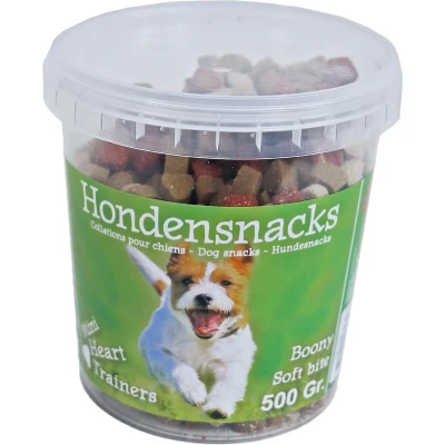 Afbeelding van Boony h.snack emmer mini heart mix 500g Gebr de boon