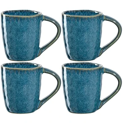 Afbeelding van Espressokop Leonardo Matera Blauw 90ml (4 Delig)