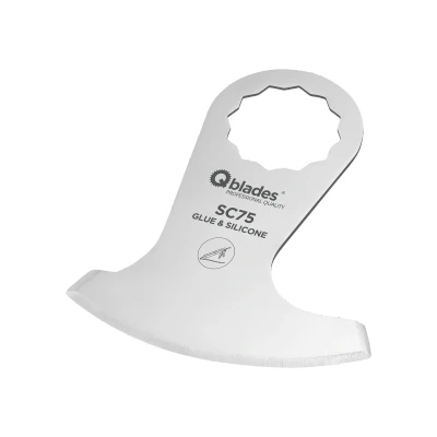Afbeelding van Qblades SC75 multitool Segmentmes Sikkel Kit en Lijm 55mm (SuperCut)