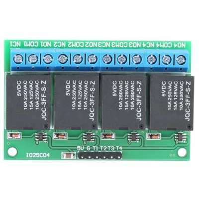 Afbeelding van 4 Kanaals 5 V Bistabiele relais Zelfborgend Lage Pulse Trigger Module DIY WIFI Garage Deur Controller