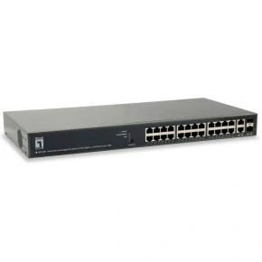 Afbeelding van LevelOne GEP 2651 L3 Gigabit Ethernet (10/100/1000) Power over (PoE) Zwart netwerk switch