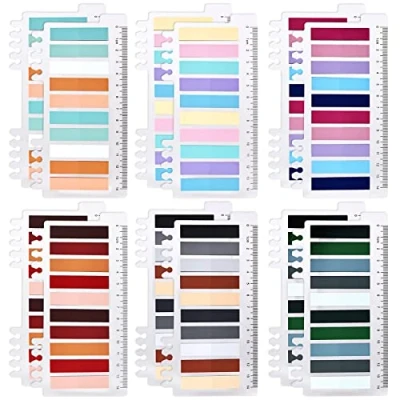 Afbeelding van Mitening Morandi Sticky tabs, 2400 stuks, index zelfklevende notities, 6 stijlen, kleurrijke pagemarkers, strips, tekststrips, page markers