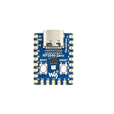 Afbeelding van Waveshare RP2040 Zero(1pcs), Pico Like MCU Board, Based on Raspberry Pi Mini Version, Castellated Module Suitable for SMD Applications