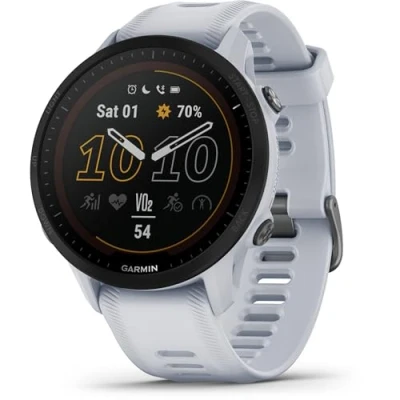 Afbeelding van Garmin Forerunner 955 Solar Hardloophorloge Sporthorloge Met GPS Tracker Geschikt voor hardlopen Wit