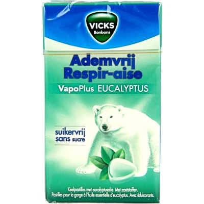 Afbeelding van Vicks Ademvrij Eucalyptus Suikervrij, 40 gram