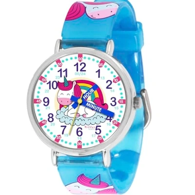 Afbeelding van Analoog Horloge Voor Kinderen. Polshorloge met oefeningen ontworpen om de tijd te leren.