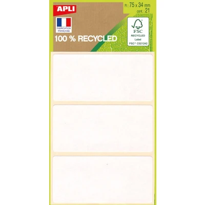 Afbeelding van Apli Witte Etiketten In Etui Etiket