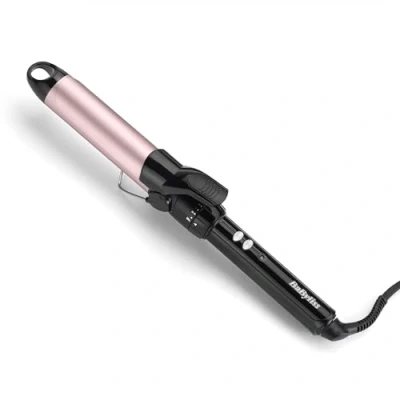 Afbeelding van BaByliss C332E Curling Tong 32mm Krultang, Zachte Volle Krullen, Satin Touch voor Ultraglad en Extra Glans, 10 Temperatuurinstellingen [110 180C], Inclusief Ionische Technologie