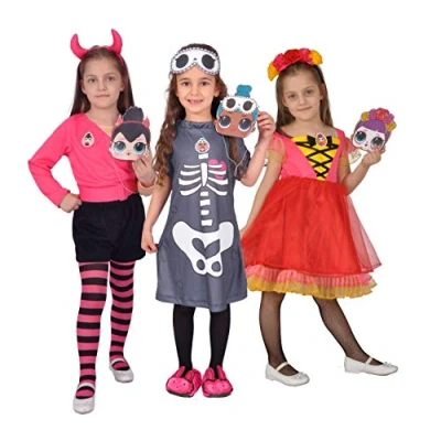 Afbeelding van L.O.L. Surprise! Spooky Squad dress costume disguise Halloween official girl (Size 6 9 years) with accessories, assorted