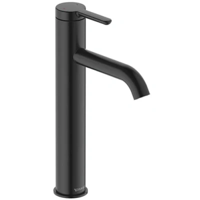 Afbeelding van Duravit c 1 eengreeps wastafelmengkraan zwart mat 166x40x262 mm c11030002046