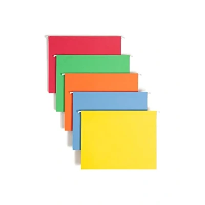 Afbeelding van Smead Standaard hangmappen, 25 stuks, verschillende primaires, 1/5 snit, verstelbare tabs, briefgrootte (64059)